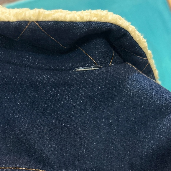 Vintage Silver Spur Western Wear Denim Sherpa Jacket - Picture 7 of 8